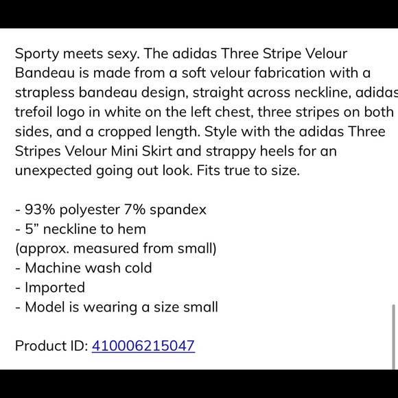 Adidas Velour Top and Skirt SET 🤍🖤 - Picture 8 of 8